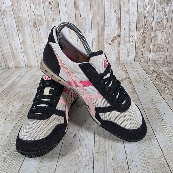 Onitsuka Tiger Running Shoes Sneakers Pink Stripe Athletic Women's 7 - Picture 6 of 8